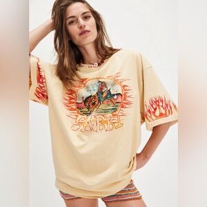 Free People X Sabbi Flame Tee~Sand